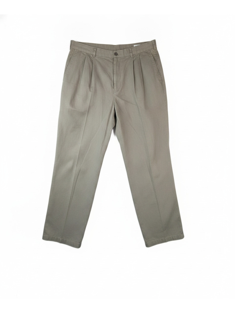 NWT Ashworth Men's Light Khaki Pleated Dress Pants Size 36X32